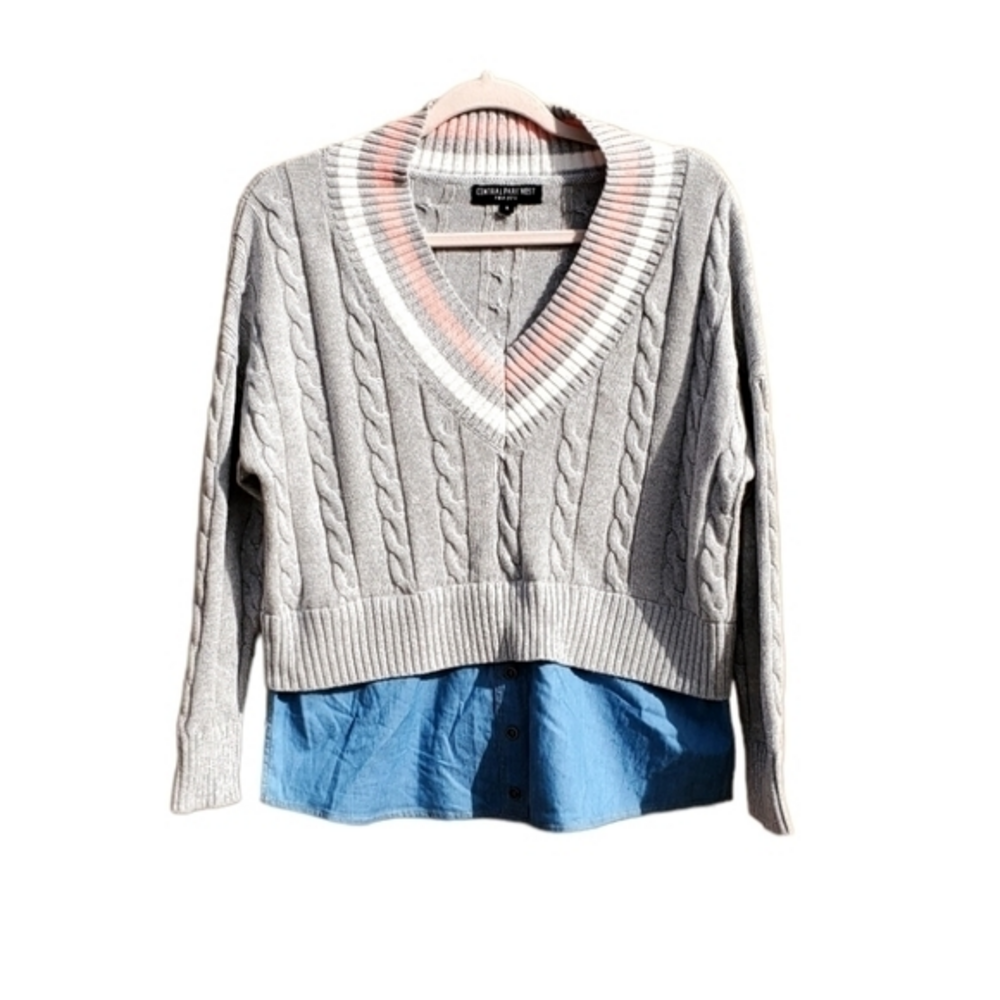 New Central Park‎ West Cardigan Shirt Sweater Small NWOT